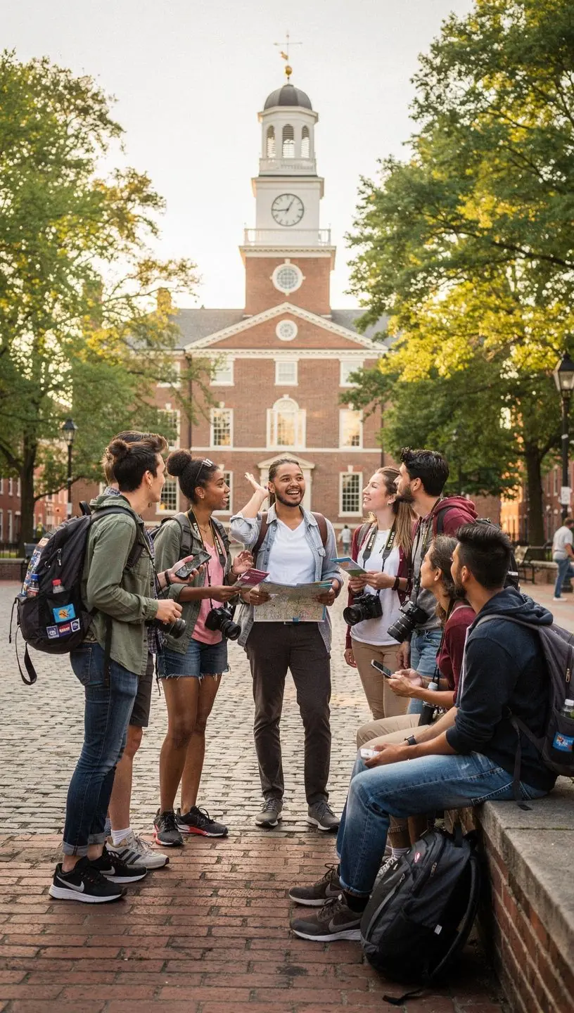 Zdjęcie urokliwej plaży z palmami i turkusową wodą, idealne miejsce na relaksujące wakacje.